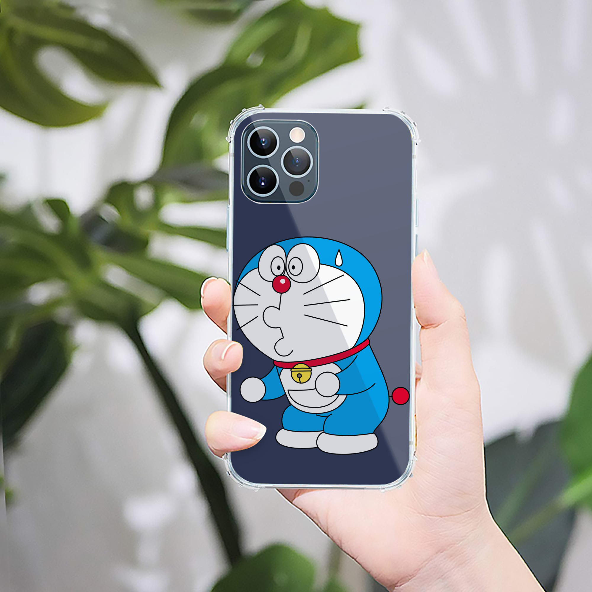 （画像用） ドラえもん Doraemon 【iPhone 12シリーズ対応】透明スマホケース（クリアソフトケース）
